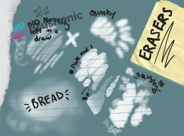 Dodgy Eraser Pack for Procreate Free Brush