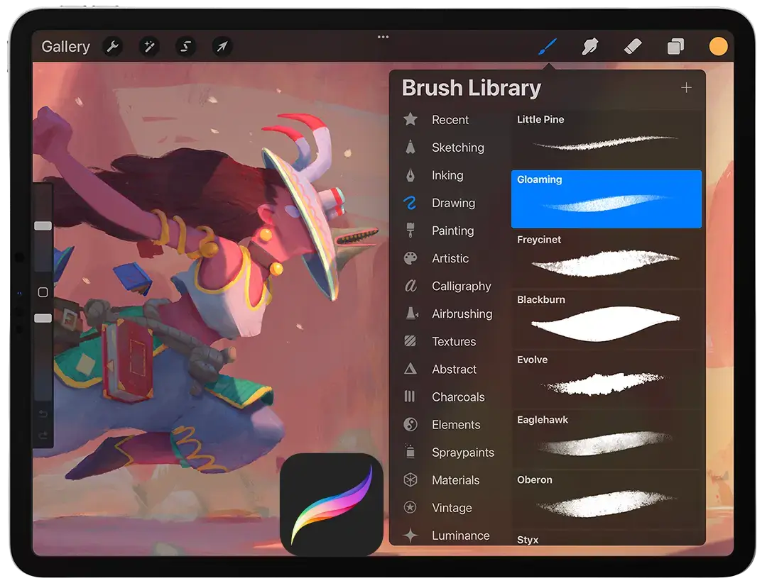 Home 4 Free Procreate Brush Banner