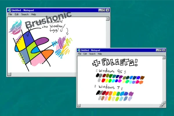 Microsoft Paint Pixel Free Brush Set for Procreate