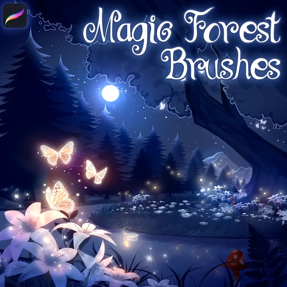 Enchanting Forest & Foliage Procreate Brushes (Free) 1 Enchanting Forest & Foliage Procreate Brushes (Free)