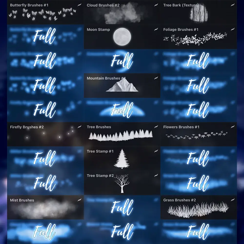 Enchanting Forest & Foliage Procreate Brushes (Free) 2 Enchanting Forest & Foliage Procreate Brushes (Free) - Image 2