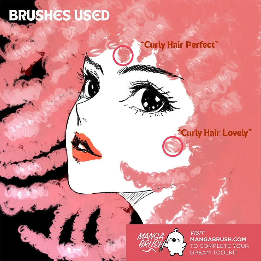 Expressive Anime Hair Procreate Brushes (Free) 4 Expressive Anime Hair Procreate Brushes (Free) - Image 4