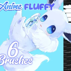 Fluffy Fur & Hair Procreate Brushes (Free)
