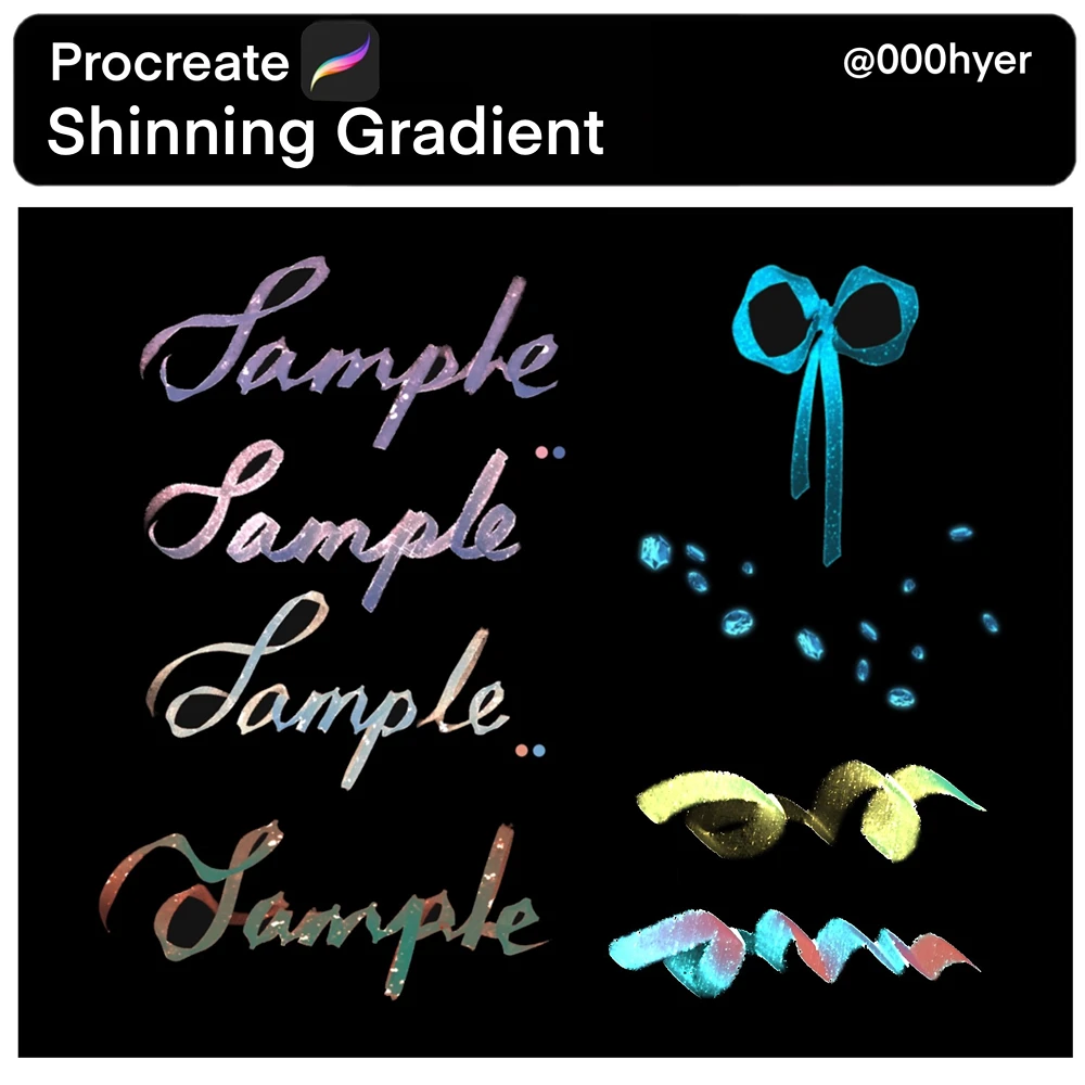 Luminous Lettering & Decorative Accents Procreate Brushes (Free) 1 Luminous Lettering & Decorative Accents Procreate Brushes (Free)