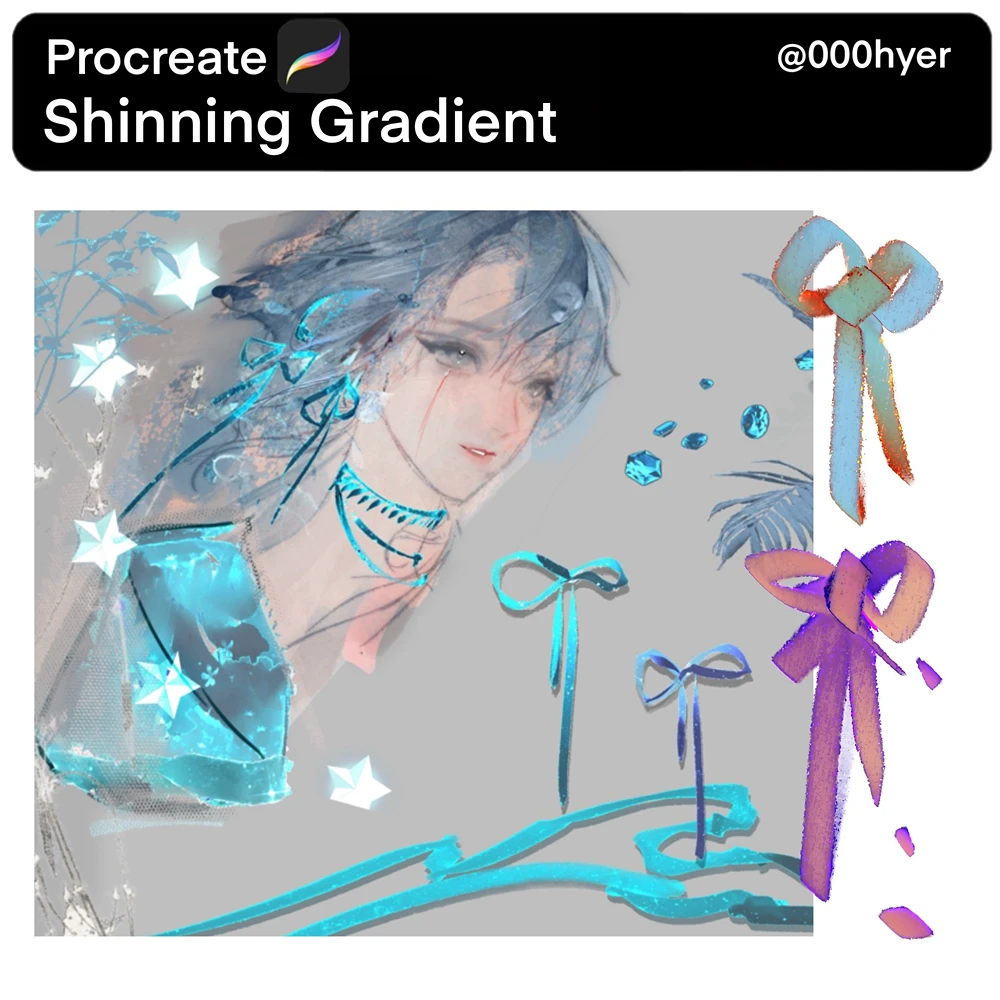 Luminous Lettering & Decorative Accents Procreate Brushes (Free) 3 Luminous Lettering & Decorative Accents Procreate Brushes (Free) - Image 3