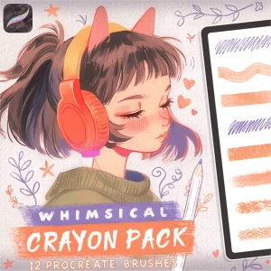 Whimsical Anime Sketching Procreate Brushes (Free)