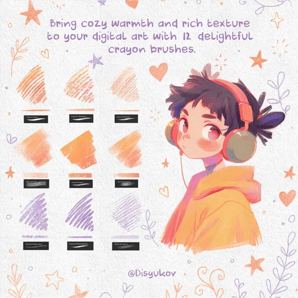 Whimsical Anime Sketching Procreate Brushes (Free) 3 Whimsical Anime Sketching Procreate Brushes (Free) - Image 3