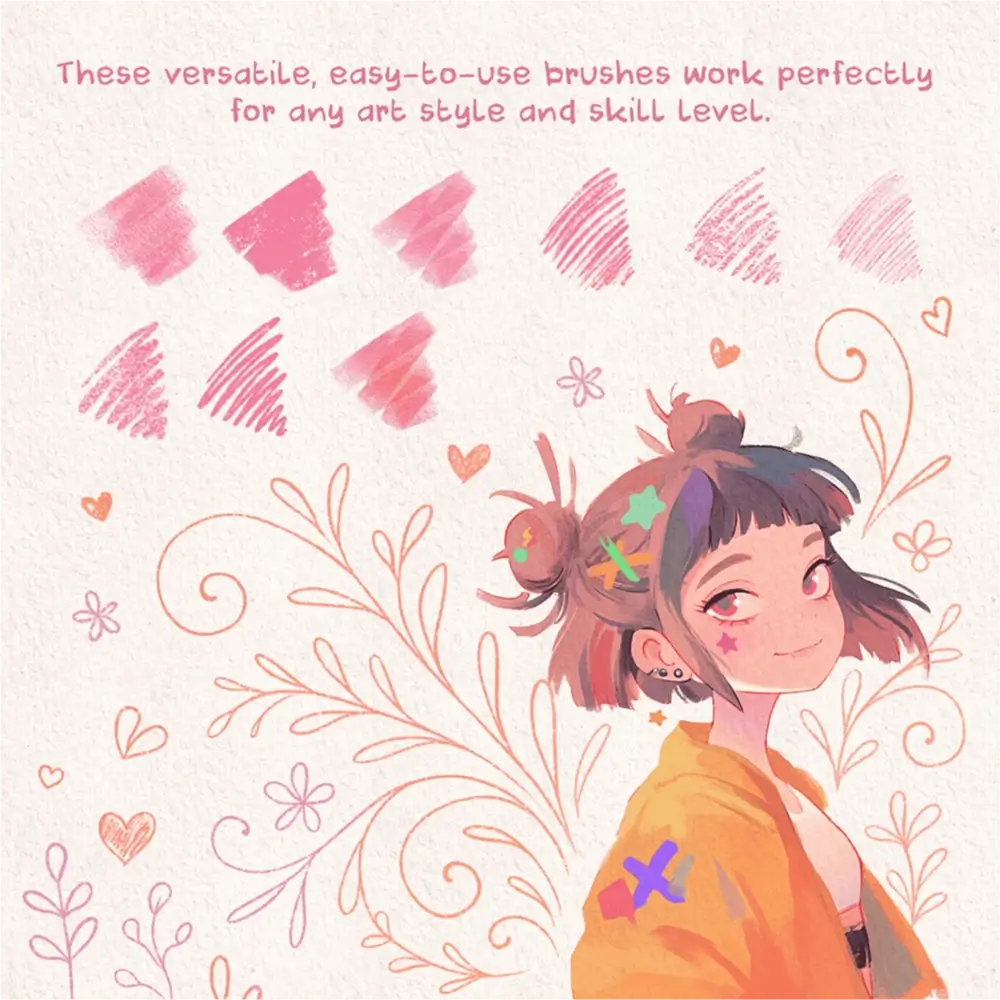 Whimsical Anime Sketching Procreate Brushes (Free) 4 Whimsical Anime Sketching Procreate Brushes (Free) - Image 4