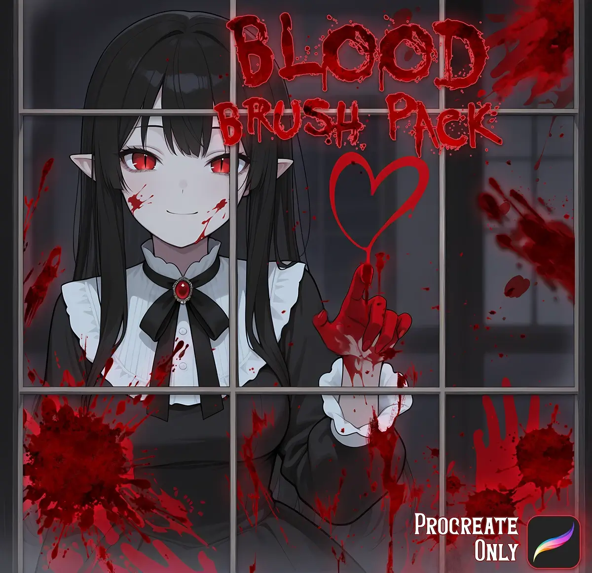 10 Free Realistic Blood Texture & Splatter Brushes for Procreate 5 10 Free Realistic Blood Texture & Splatter Brushes for Procreate - Image 5