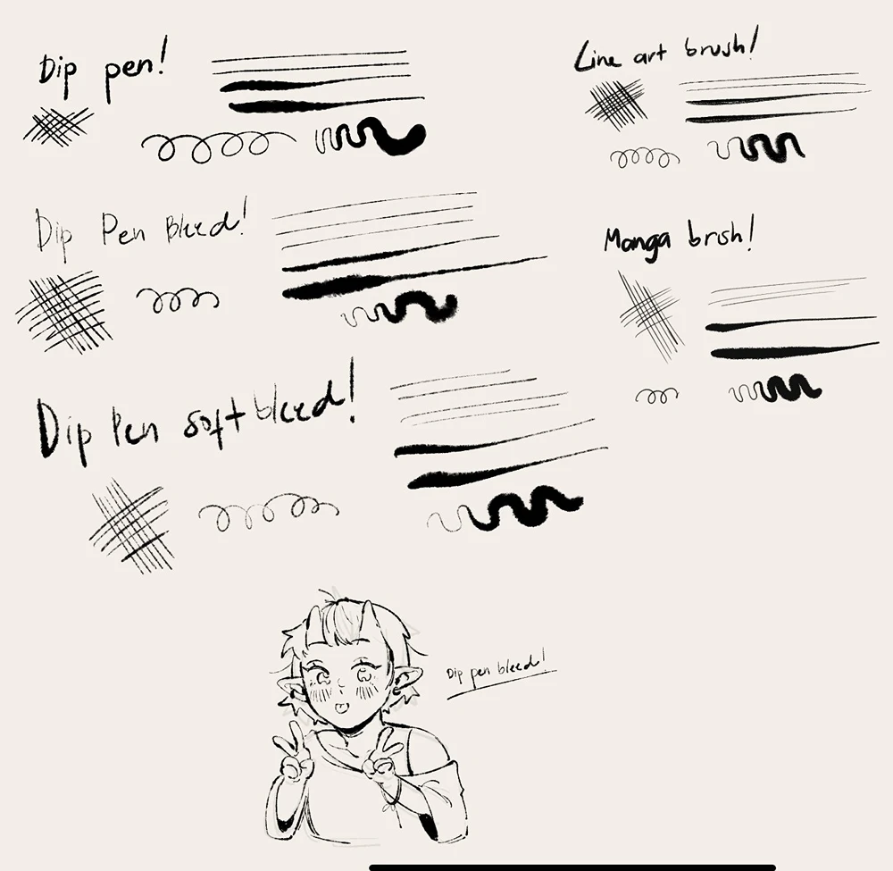 Authentic Inking & Linework Dip Pen Procreate Brushes (Free) 1 Authentic Inking & Linework Dip Pen Procreate Brushes (Free)