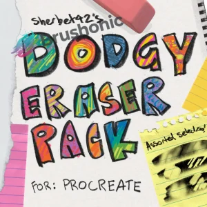 Dodgy Eraser Pack for Procreate Free Brush