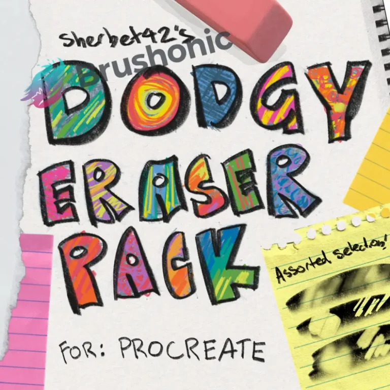 Dodgy Eraser Pack for Procreate Free Brush