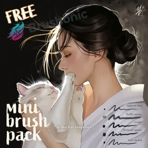 Free Mini Brush Pack for Procreate (5 Essential Digital Brushes)