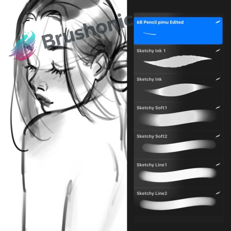 Pimu Sketchy Pack for Procreate Free Brush