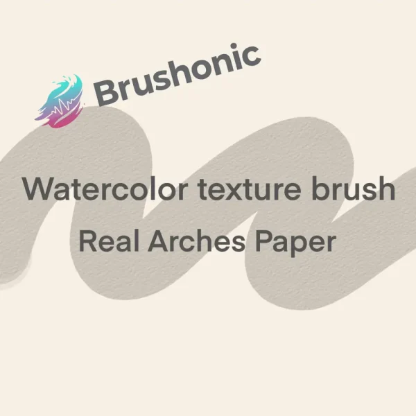 Procreate Real Arches Paper Texture Brush (Free) Download