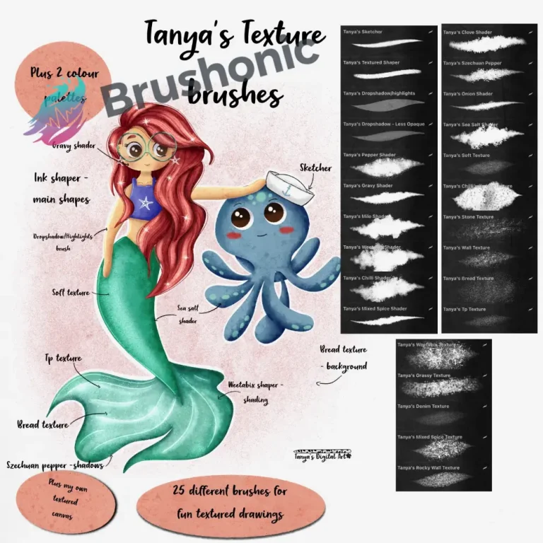 Tanya’s Texture Brush Set Free for Procreate